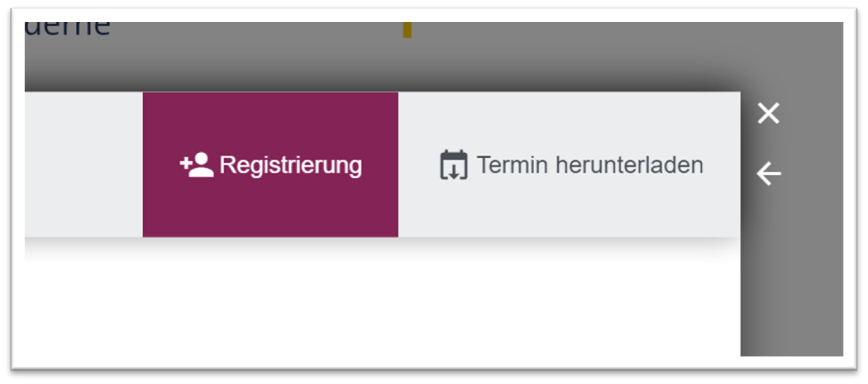 Webinar Button Registrierung